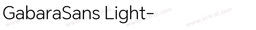 GabaraSans Light字体转换